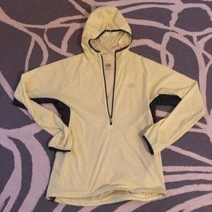 Lightweight hooded jacket, quarter zip